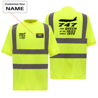 Thumbnail for Boeing 747 - Queen of the Skies (2) Designed Reflective T-Shirts