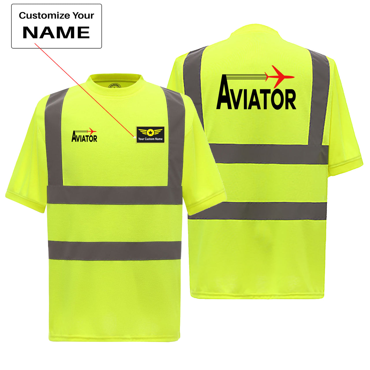 Aviator Designed Reflective T-Shirts