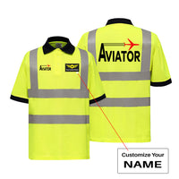 Thumbnail for Aviator Designed Reflective Polo T-Shirts