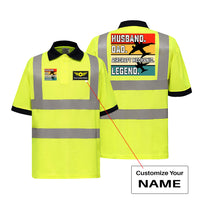 Thumbnail for Husband & Dad & Aircraft Mechanic & Legend Designed Reflective Polo T-Shirts