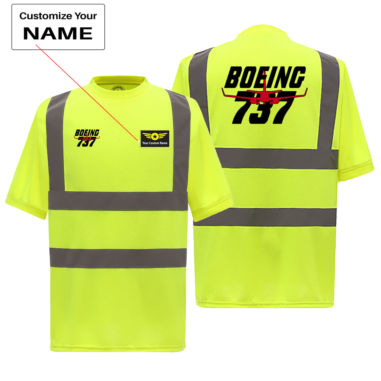 Amazing Boeing 737 Designed Reflective T-Shirts