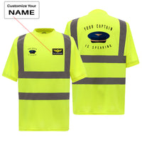 Thumbnail for Your Captain Is Speaking Designed Reflective T-Shirts