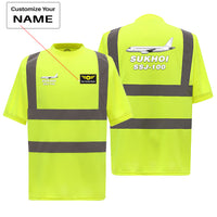 Thumbnail for Sukhoi Superjet 100 Designed Reflective T-Shirts