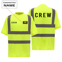 Thumbnail for CREW & Text Designed Reflective T-Shirts