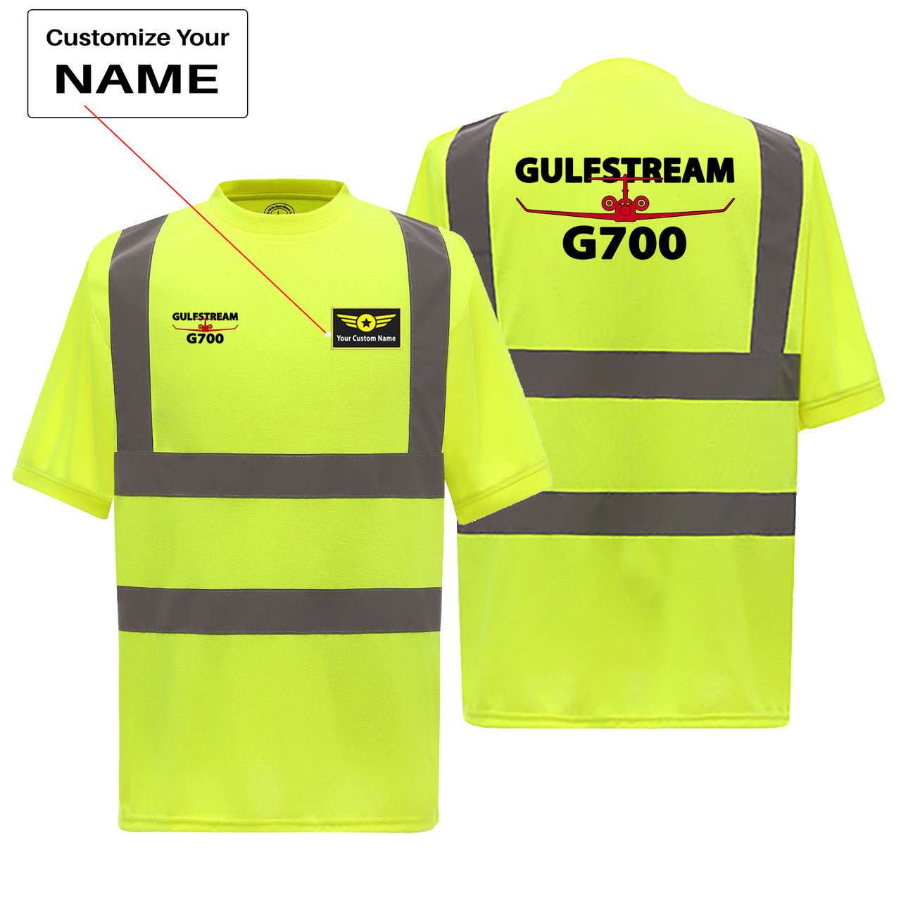 Gulfstream G700 Designed Reflective T-Shirts