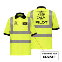 Thumbnail for Pilot (777 Silhouette) Designed Reflective Polo T-Shirts