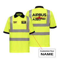 Thumbnail for Amazing Airbus A320neo Designed Reflective Polo T-Shirts