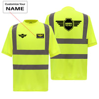 Thumbnail for Born To Fly & Badge Designed Reflective T-Shirts