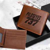 Thumbnail for Amazing Piloteyes737 Designed Laser Leather Wallets