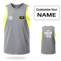 Thumbnail for Sukhoi Superjet 100 & Plane Designed Men Sleeveless T-shirt Quick Dry Vests