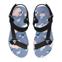 Thumbnail for Cool & Super Airplanes (Vol2) Designed Open Toe Sandals (Slippers)