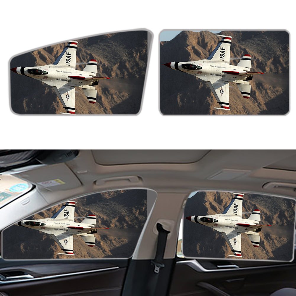 Amazing Show by Fighting Falcon F16 Designed Car Sun Shade (Side window)