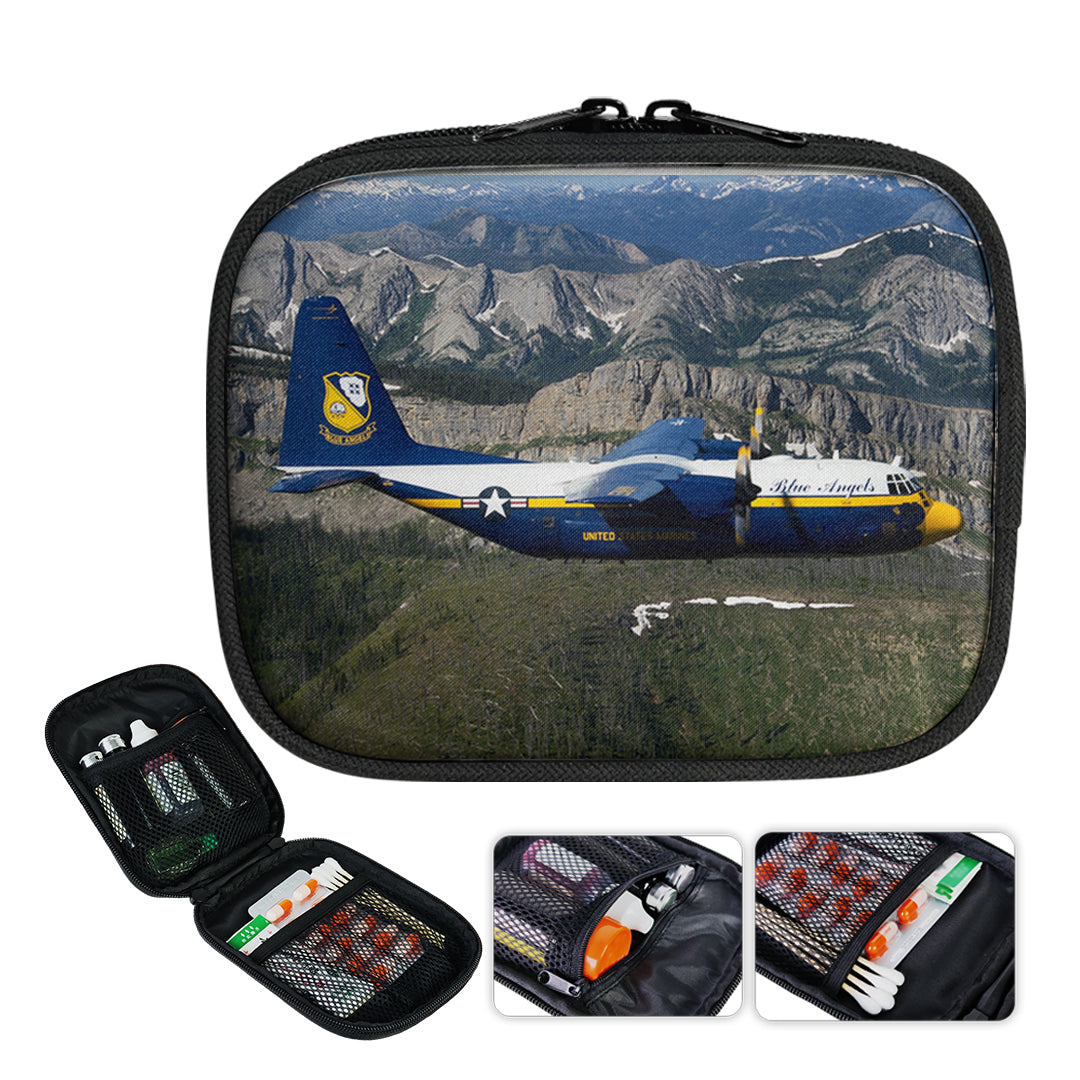 Amazing View with Blue Angels Aircraft Designed Travel & Medical Storage Bags