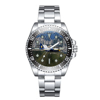 Thumbnail for Amazing View with Blue Angels Aircraft Designed Luxury Aviators Best Choice Watches