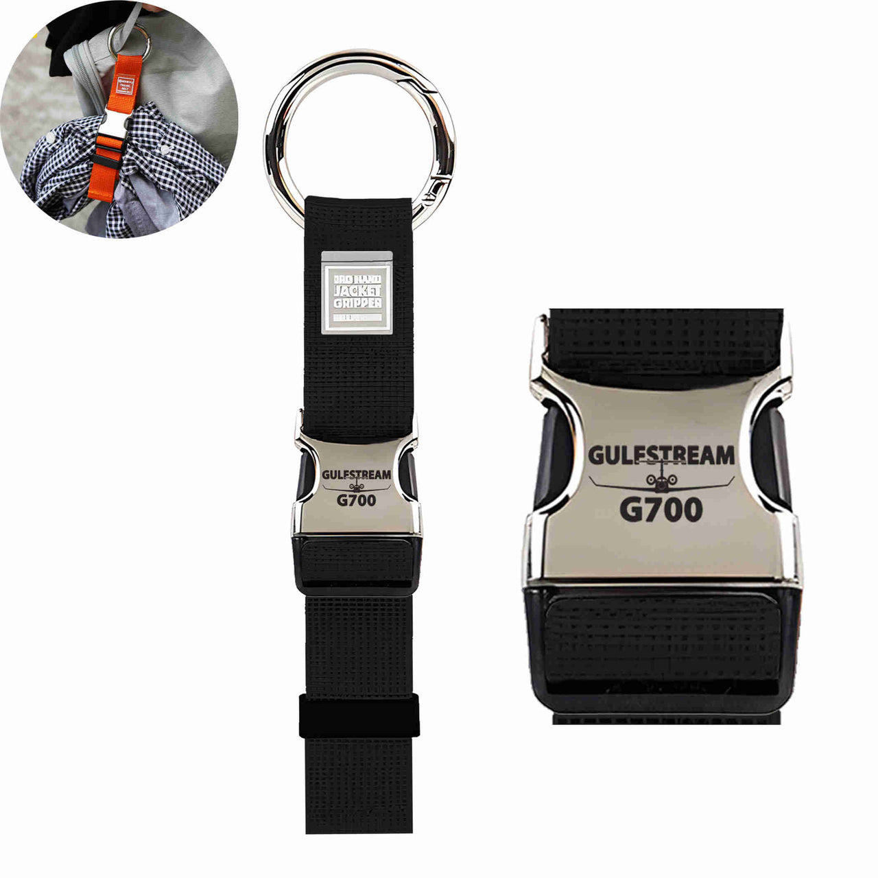 Amazing Gulfstream G700 Designed Portable Luggage Strap Jacket Gripper