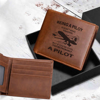 Thumbnail for If You're Cool You're Probably a Pilot Designed Laser Leather Wallets