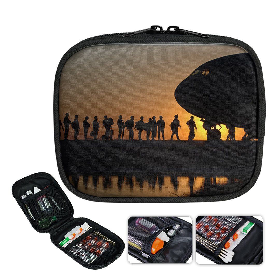 Band of Brothers Theme Soldiers Designed Travel & Medical Storage Bags