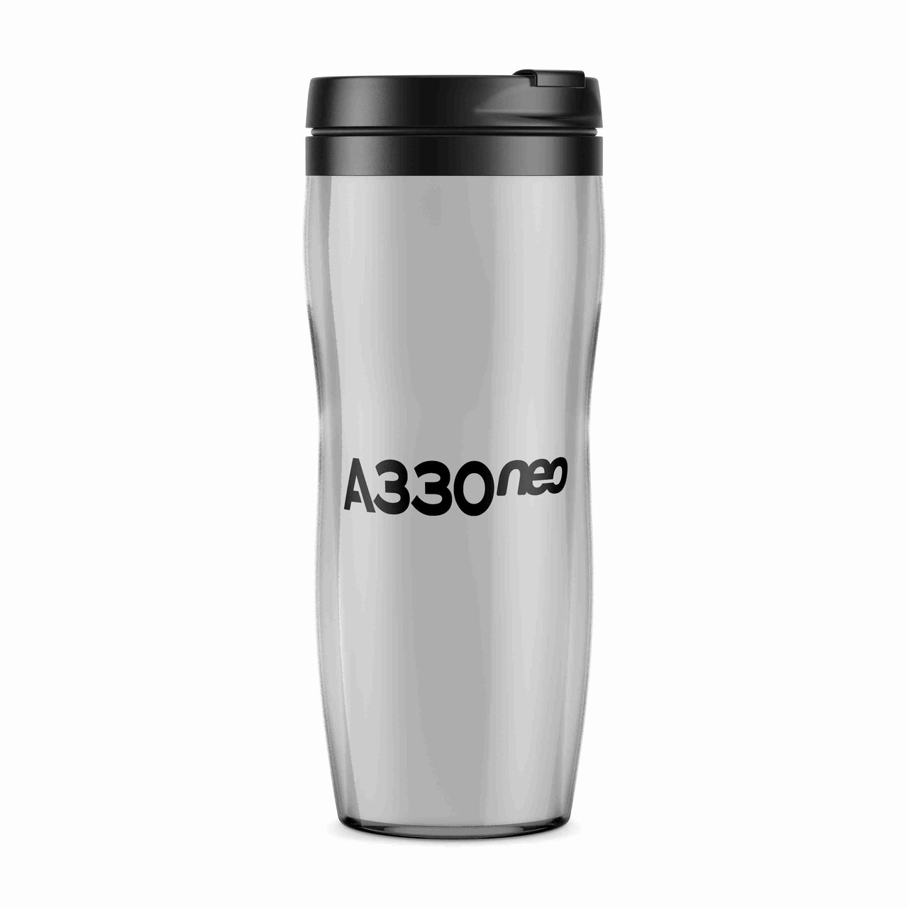 A330neo & Text Designed Plastic Travel Mugs