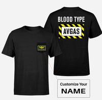 Thumbnail for Blood Type AVGAS Designed Pocket T-Shirts