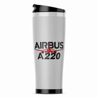 Thumbnail for Amazing Airbus A220 Designed Stainless Steel Travel Mugs