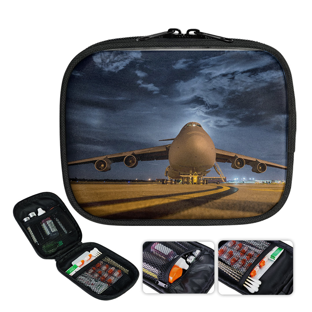 Amazing Military Aircraft at Night Designed Travel & Medical Storage Bags