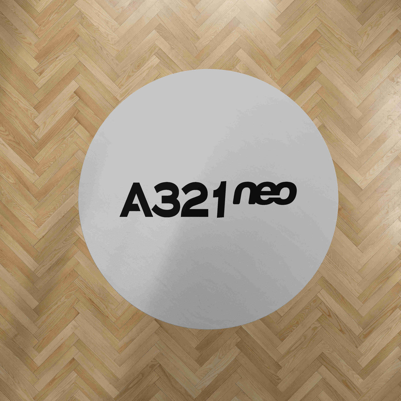 A321neo & Text Designed Carpet & Floor Mats (Round)