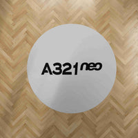 Thumbnail for A321neo & Text Designed Carpet & Floor Mats (Round)