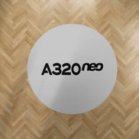 Thumbnail for A320neo & Text Designed Carpet & Floor Mats (Round)