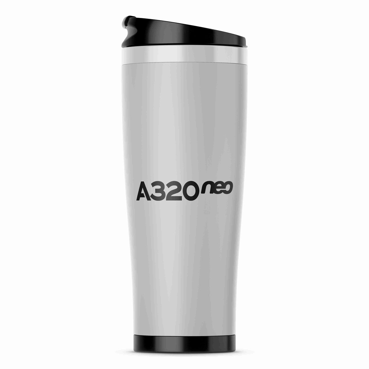 A320neo & Text Designed Stainless Steel Travel Mugs