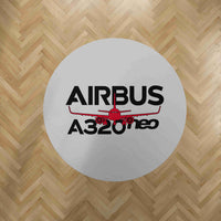 Thumbnail for Amazing Airbus A320neo Designed Carpet & Floor Mats (Round)