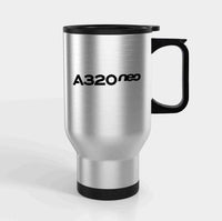 Thumbnail for A320neo & Text Designed Travel Mugs (With Holder)