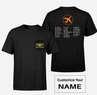 Thumbnail for Aviation Alphabet 2 Designed Pocket T-Shirts