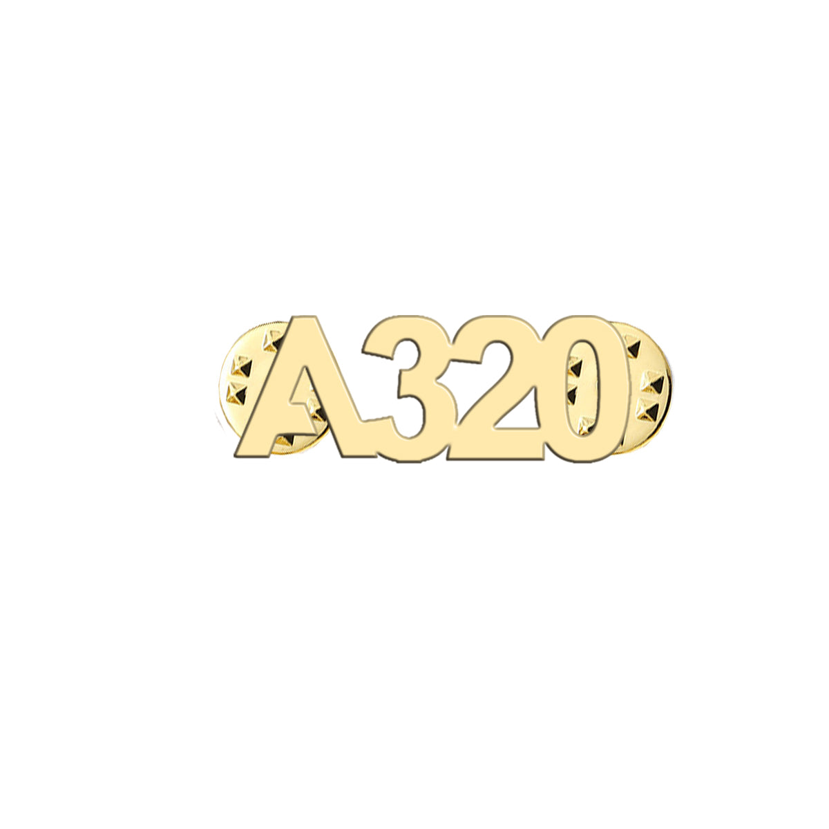 A320 Flat Text Designed Hollow Pins