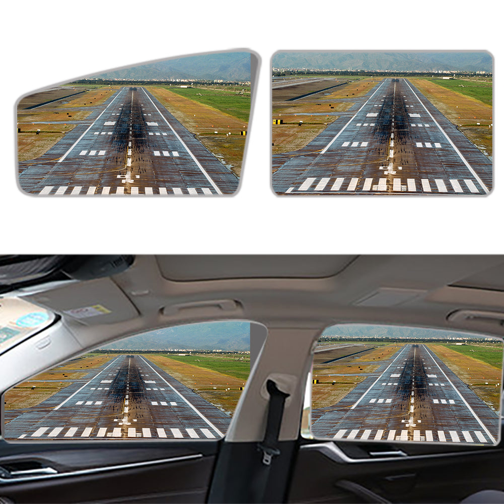 Amazing Mountain View & Runway Designed Car Sun Shade (Side window)