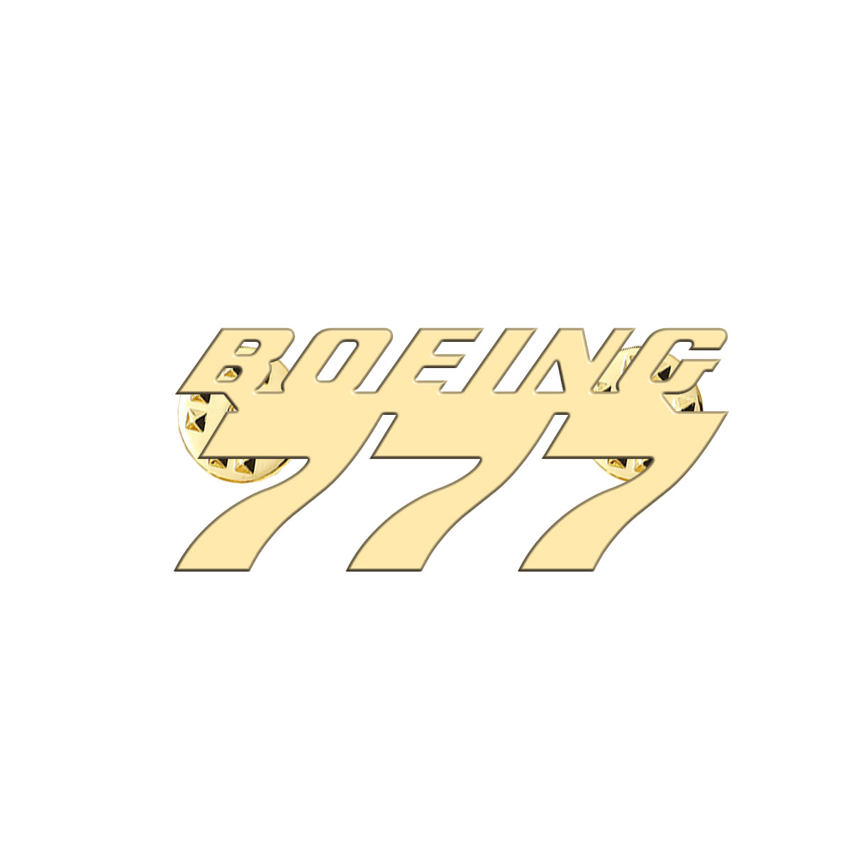 Boeing 777 & Text Designed Hollow Pins