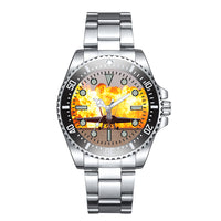 Thumbnail for Face to Face with Air Force Jet & Flames Designed Luxury Aviators Best Choice Watches