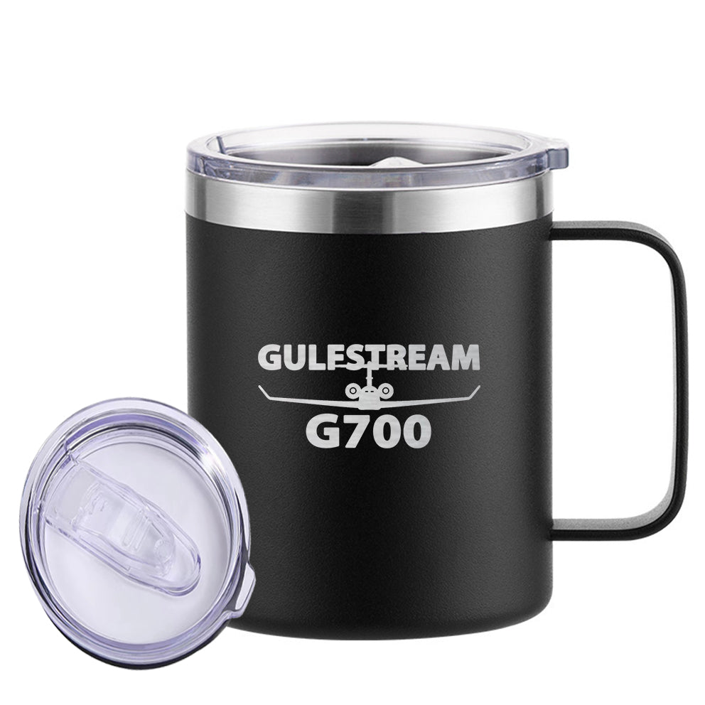 Amazing Gulfstream G700 Designed Stainless Steel Laser Engraved Mugs