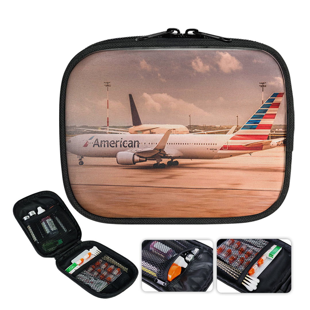 American Airlines Boeing 767 Designed Travel & Medical Storage Bags