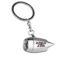 Thumbnail for Amazing Airbus A220 Designed Airplane Jet Engine Shaped Key Chain