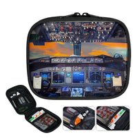 Thumbnail for Amazing Boeing 737 Cockpit Designed Travel & Medical Storage Bags