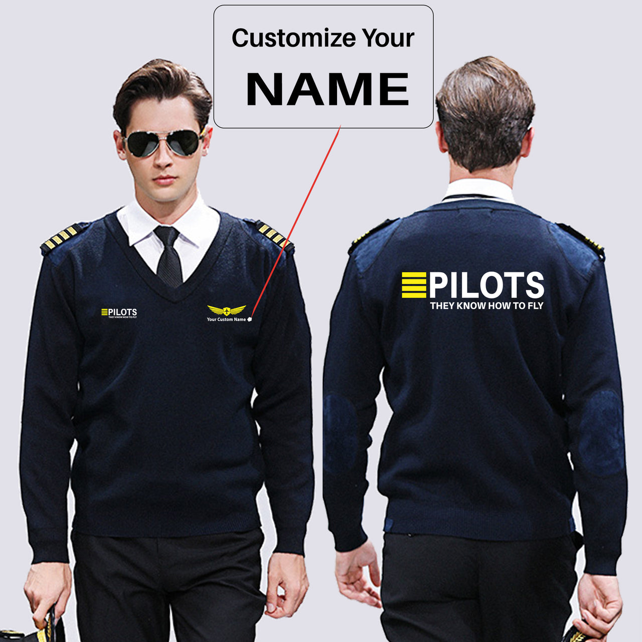 Pilots They Know How To Fly Designed Wool Pilot Sweaters