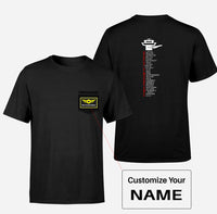 Thumbnail for Aviation Alphabet Designed Pocket T-Shirts