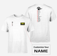 Thumbnail for Aviation Alphabet Double-Side T-Shirts