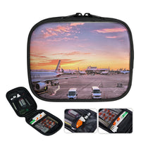 Thumbnail for Airport Photo During Sunset Designed Travel & Medical Storage Bags