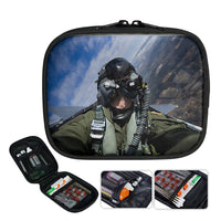 Thumbnail for Amazing Military Pilot Selfie Designed Travel & Medical Storage Bags