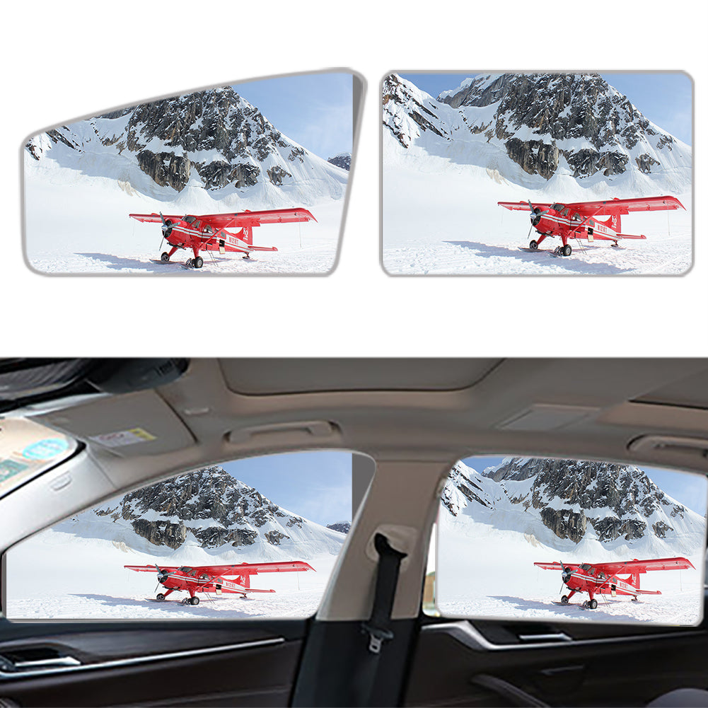 Amazing Snow Airplane Designed Car Sun Shade (Side window)