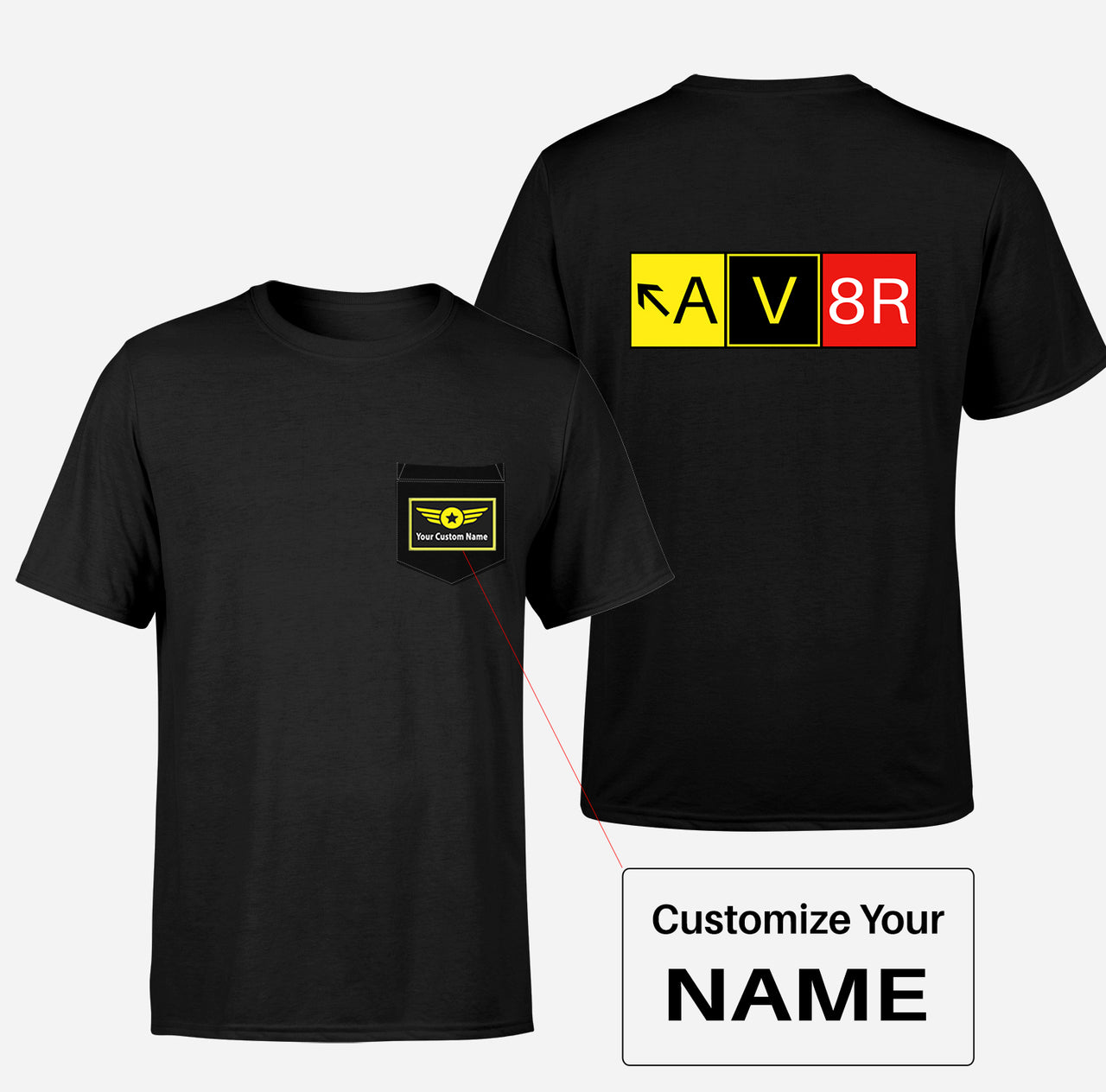 AV8R Designed Pocket T-Shirts