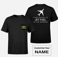 Thumbnail for I Love The Smell Of Jet Fuel In The Morning Designed Pocket T-Shirts