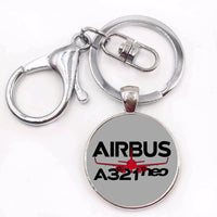 Thumbnail for Amazing Airbus A321neo Designed Circle Key Chains