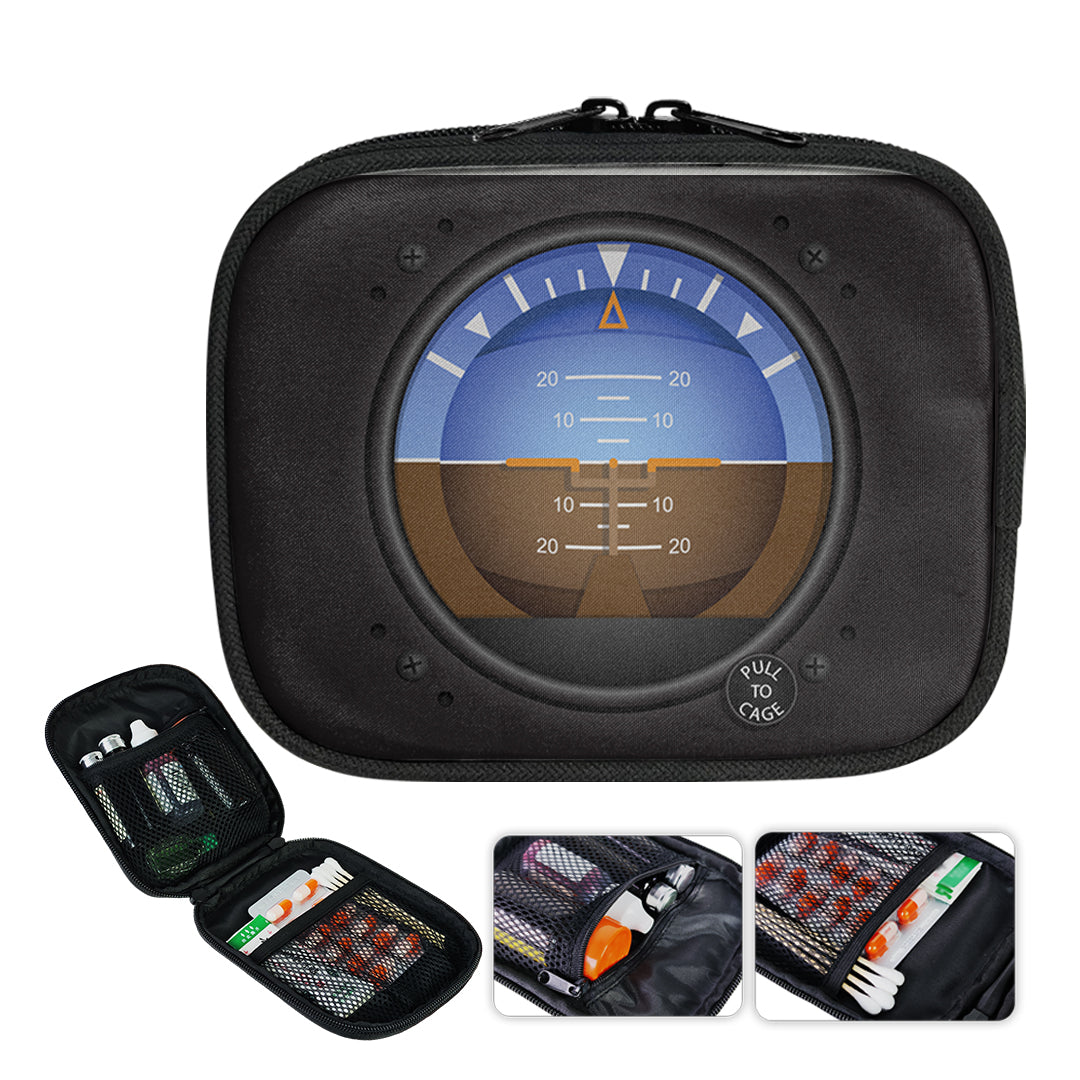 Airplane Instruments-Gyro Horizon Designed Travel & Medical Storage Bags